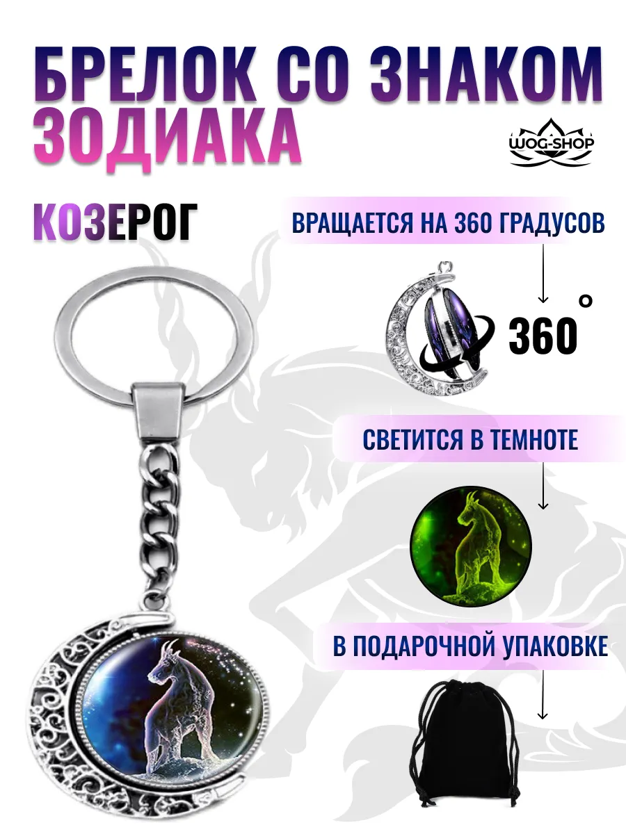 Брелок со знаком зодиака козерог