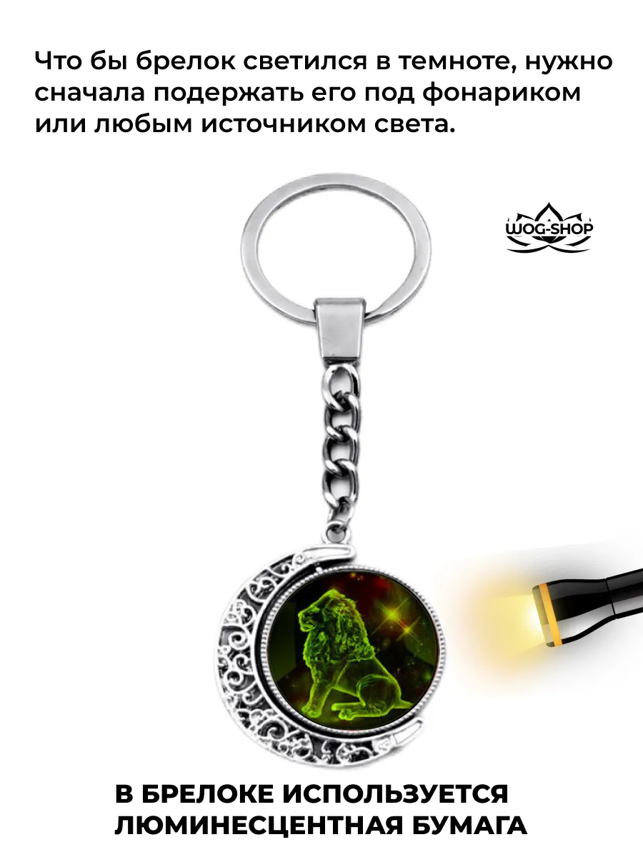 Брелок со знаком зодиака овен